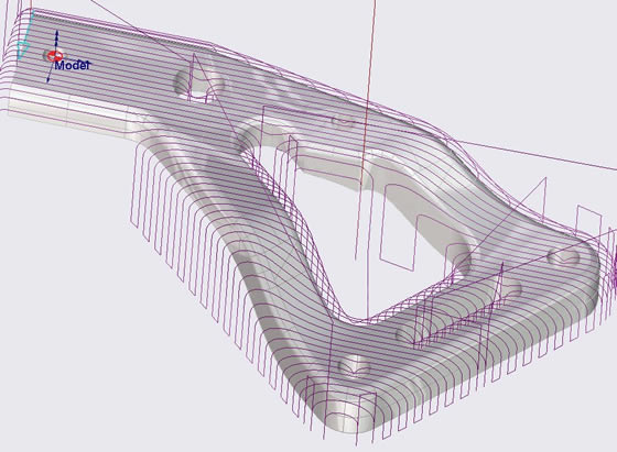 Acabado paralelo con pasadas constantes