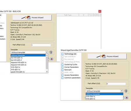 Improved automatic template generation and loading system that adapts to each type of job